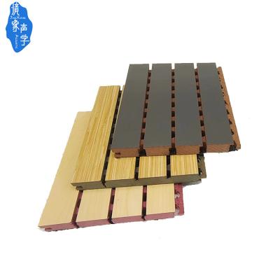 China Jingxiang Industrial Deco Acoustic Fluted Fireproof Walls Sound Absorbing Sound Abosrbtion Timber Wooden Acoustic Panels for sale