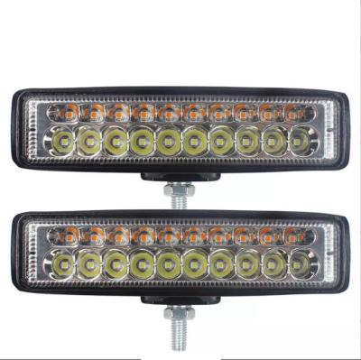 China Aluminum Truck 20LED Powerful White Light Bars Flash Still 12V 24V 60W Emergency Amber Offroad Work Car for sale