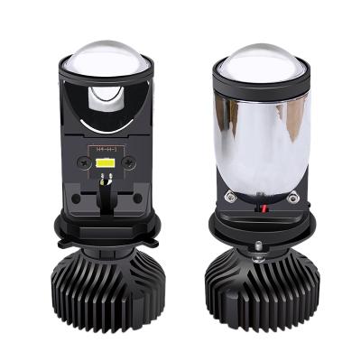 China Super Bright Car LED Projector Y6 Y6D Bi LED Mini H4 LED Car Light Motorcycle Headlight Projector Lens for sale