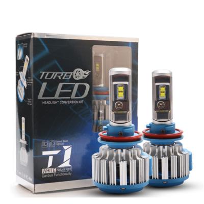 China car light car led light 2021 automobile led headlight bulbs T1 car led headlight 40w h1 h3 h7 h8 h9 h11 9005 9006 hb3 h13 h4 for sale