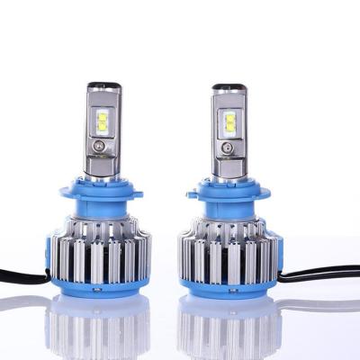 China Ultra Bright Car Light 2021 Turbo T1 LED Canbus H7 H4 LED Headlight Bulbs For All Car for sale