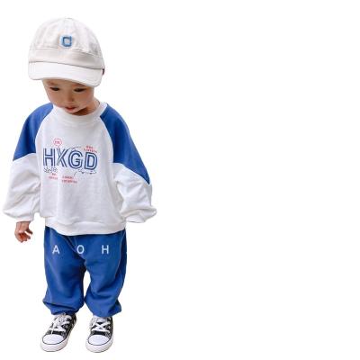 China Spring and autumn casual long sleeved sportswear sleeved casual boys suit children's pants printed long for sale