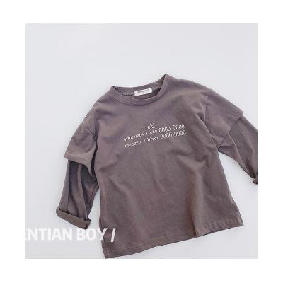 China Design Soft Unique Korean Style Long Sleeve Soft Comfortable Breathable Kids Love Kids Shirt for sale