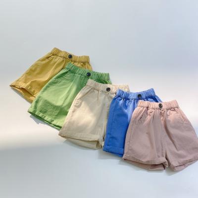 China Color Fade Proof Manufacturers for Summer Wholesale Casual Baby Boys and Girls Korean Loose Shorts Cotton Shorts for sale