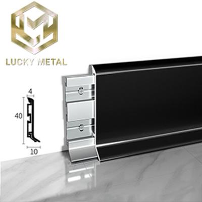 China Aluminum Skirting Skirting Board Floor Wall Corner Edge Trim Aluminum Skirting zu verkaufen