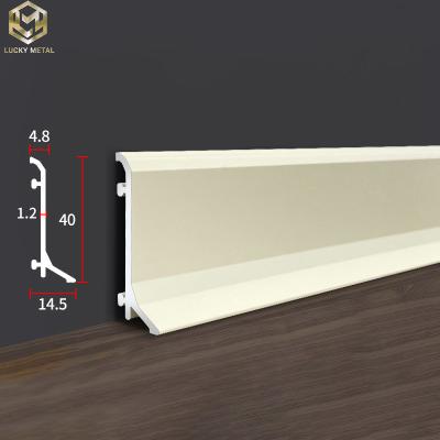 China Aluminium Skirting Profile Anodised Finish 6/8/10cm High In Stock for sale