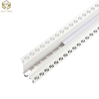 China Angled Aluminium Strip Light Channel Profile 50mm For Flush Mount Lighting for sale