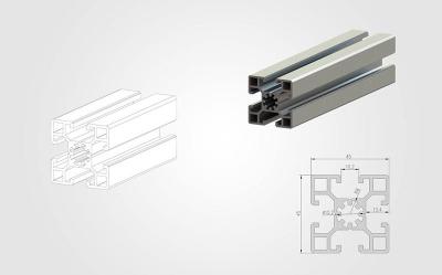 China 4080 T gesloten aluminium extrusieprofiel 45 serie op maat Te koop