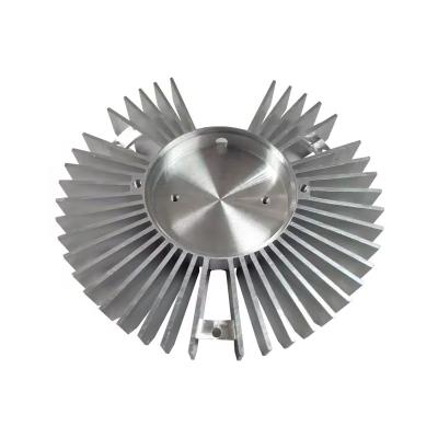 China Custom Machined CNC Aluminium Parts Sandblasting For Heat Sink for sale