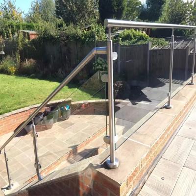 China Exterior Framed Aluminum Glass Fence Balustrade Railing OEM for sale