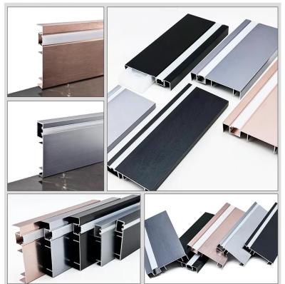 China Led Light With Aluminum Alloy Skirting Board LED Profile Strip Metal Senmry Skirting Baseboard for sale