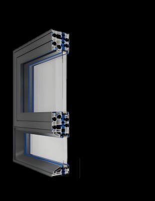 China Slim 25 mm aluminium deurframeprofiel voor glazen scheidingssystemen Te koop