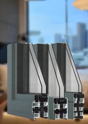 China Geanodiseerde 45 mm aluminium deurframeprofiel voor schuifdeuren Te koop