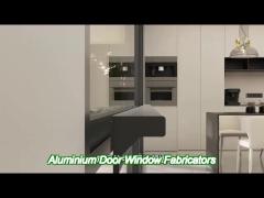 Thermal Break Sliding Aluminium Door Window Fabricators Double Glazed