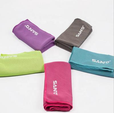 China Compressed Custom Cooling Towel With Logo Print for sale