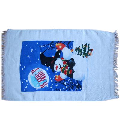 China 100% Cotton Compressed Christmas Kitchen Towel for sale