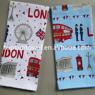 China Professional Printed OEM Customized Compressed Kitchen Towel Cotton Tea Towel for sale