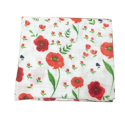 China Disposable Customized Organic Design Cotton Muslin Baby Blanket for sale