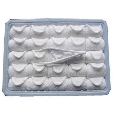 China Compressed Cotton 100% Warm Towel for Emirates Airline for sale