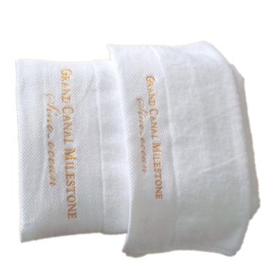 China White 100% Compressed Luxury Cotton Hotel Bath Towel for sale