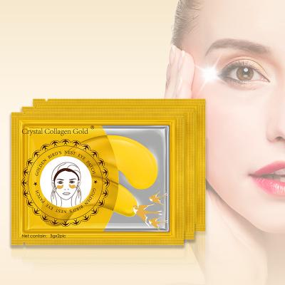 China Anti-Aging Anti-Wrinkle OEM Private Label Crystal Collagen Gold Anti-Wrinkle Mask Eye Patch Eye/24k Gold Eye Patch for sale