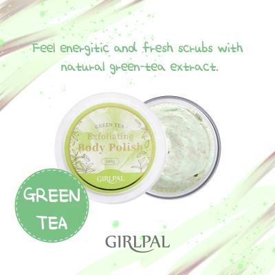 China OEM Wholesale Exfoliator Whitening Smooth Dead Skin Peel Removal Exfoliating Green Tea Body Scrub Cream for sale