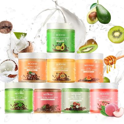 China Wholesale Private Label Exfoliator Whitening Fruit Smooth Sugar Body Scrub Body Polish Exfoliating Skin Deep Cleansing for sale