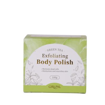 China Cheap Exfoliator OEM Dead Skin Removal Exfoliating Cream Green Body Scrub Cream for sale