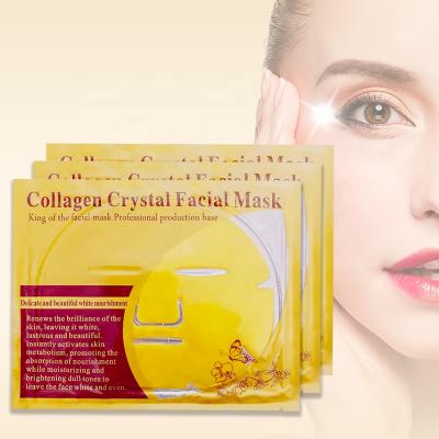 China OEM 24k Moisturizer Facial Moisturizer Collagen Crystal Gold Protect Face Nourishing Hydrogel Mask for sale