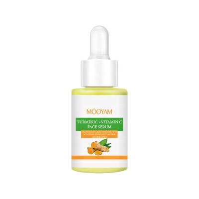 China OEM Private Label Skin Acne Face Serum Moisturizer OEM Private Label Skin Acne Brightening Turmeric Extract Vitamin C Turmeric Brightening Serum for sale