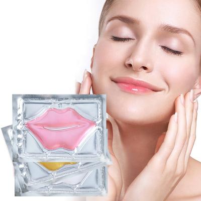 China Moisturizer Beauty Sheet Lip Mask Patch Plumper Pink Crystal Moisture Wrinkle Gel Vegan Lip Collagen Lip Mask for sale