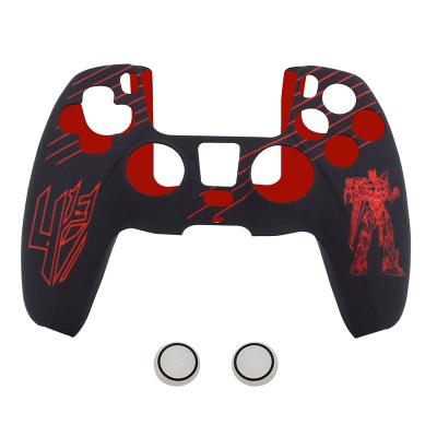 China Easy Installation Silicone Protective Case with Transformers Pattern + TPU for dualsense ps5 controller 3 colors for sale