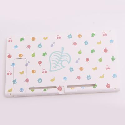 China Fashion Protective Design Console Game Console Animal Crossing Limited White Rear Back Cover With Holder For NS Switch for sale