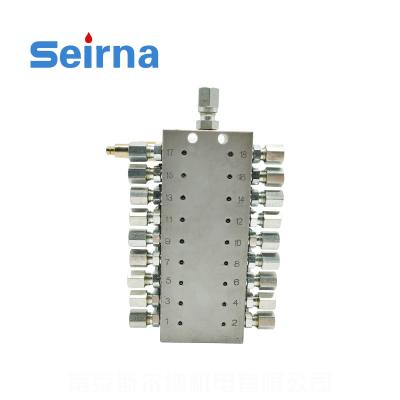 China Industrial Utilities SKV Progressive Grease Distributor Grease Manifold Block for Centralized Lubrication System for sale