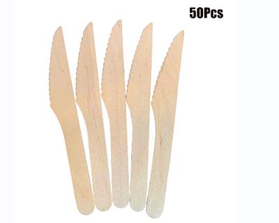 China Hotel Restaurant Cutlery Forks/Spoons/Cutters Home Disposable Wooden Knives Party Supplies Kitchen Utensil Dessert Tableware Packaging for sale