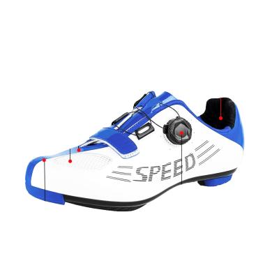 China Cotton Fabric Blends Weshine Popular Design Breather Straps Professional White Shoes SPD Lock Breathable Road Running Cycling Shoes for sale