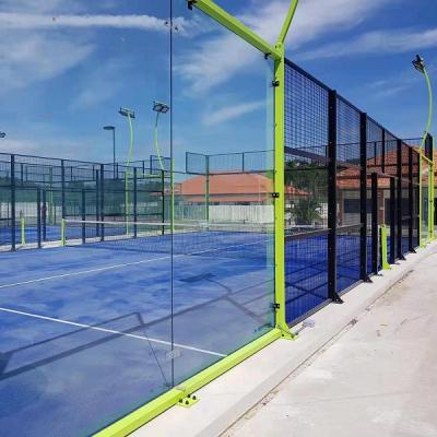 China 2022 Panoramic Saudi Arabia Padel Sport Court Outdoor Safety Padel Court 10m*20m for sale