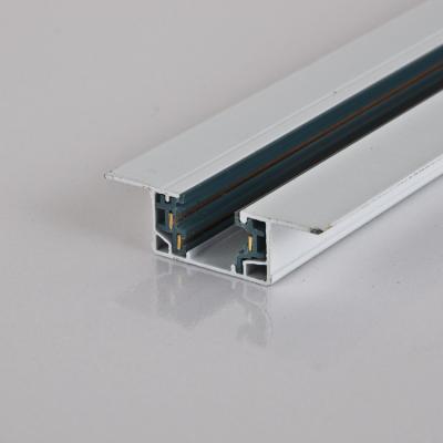 China 1m 2m Track Light 3 Track Aluminum Wire Ceiling Rail Light 3m Modern High Quality Aluminum Rail Track for sale