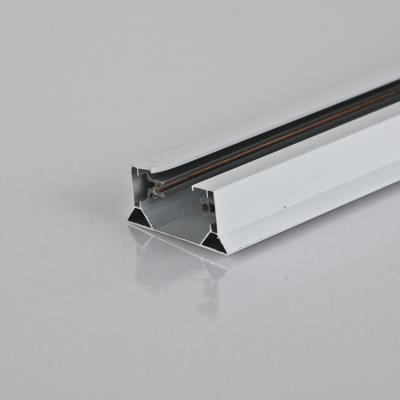 China LED Track Light Accessories 1m 2m Modern Aluminum Linear Decorative 3m Rail Track 2 Wire Track Light Rail for sale