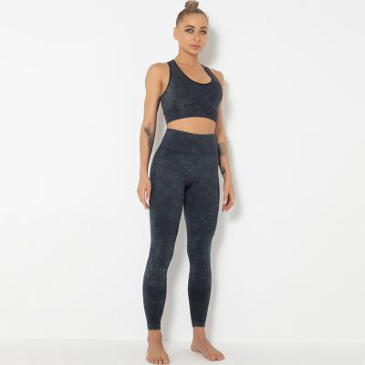 China YT3006 Hot Sales Good Quality Seamless Honeycomb Women Workout Breathable Sets Fitness Wear Yoga Clothes for sale