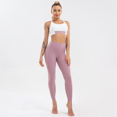 China YT3002 Breathable High Quality Hot Sales Bra And Long Panty Suit Activewear Set Fitness Wear Yoga Set for sale