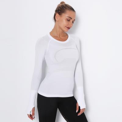 China Breathable YT3020 Lu Styles Absorption Yoga Tops Long Sleeve Fitness T-shirt Women Quick Dry Clothing Sweats for sale