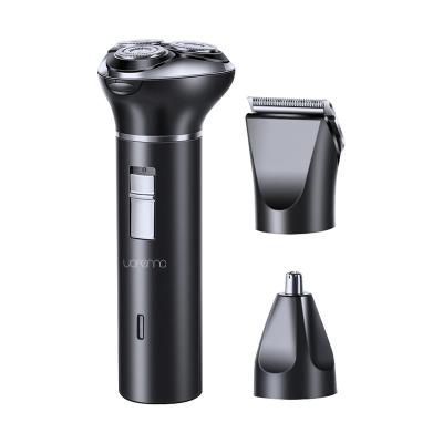 China 3 Twin Blades Electric Shaver Men's Rechargeable Hair Shaver USB Power Stainless Steel Battery Parts Face Exchange ROHS Sales for sale