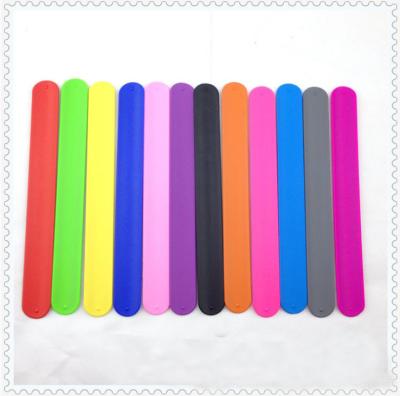 China China Hot-sale Custom Printed Silicone Slap Band Silicone Slap Bracelets for sale