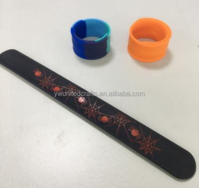 China China Wholesale High Quality Kids Silicone Slap Bands Customized Promotional Slap Wristband for sale