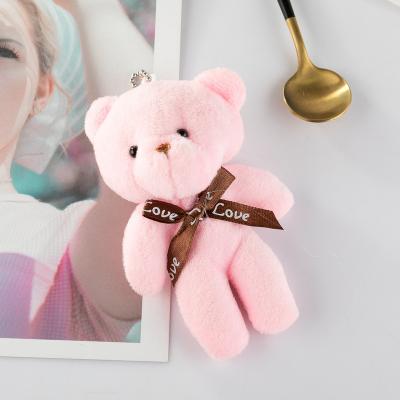 China OEM Bear Plush Toy Doll Key Chain 12cm Mini Small Soft Stuffed Teddy from Kid's Toy Gifts HSQ for Promotional Gifts for sale