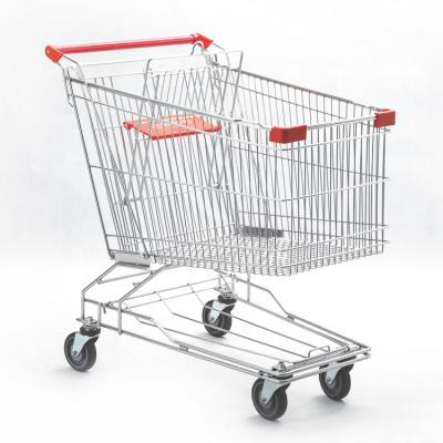 China WF-004 80L ISO Approved Supermarket Trolley Trolley With Various Shopping Specifications Of Trolleys Can Be Customized for sale