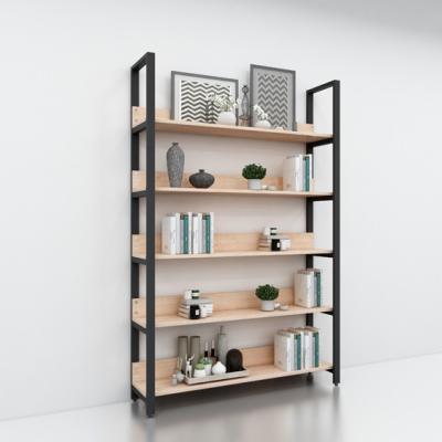 China Steel Wood Wooden Display Toy Book Storage Rack Convertible Multi Layer Shelf Bookcase for sale