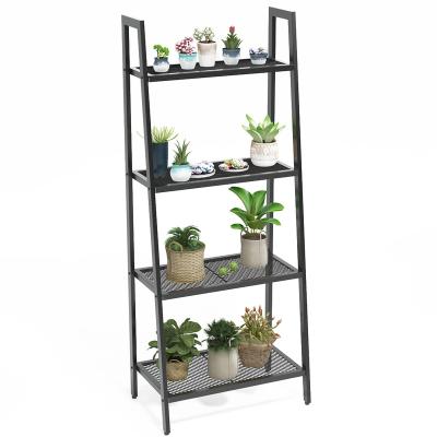 China Metal frame workable furniture for home modern flowerpot shelves iron stable shelving bookcase for living room office for sale