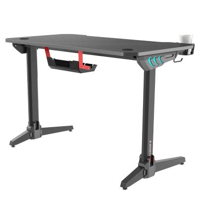 China (Other) Leize Adjustable RGB Gaming Desk E-sports OEM Gaming Table Gaming Desk With Led Lights E-sports Computer for sale